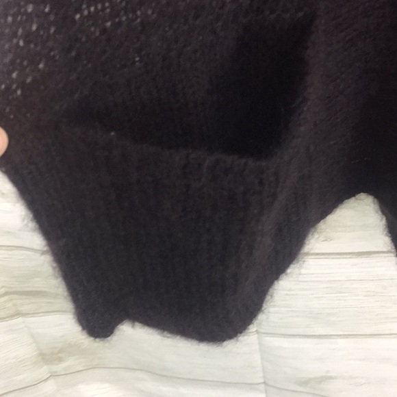 Eileen Fisher black mohair duster cardigan PM - Picture 7 of 13